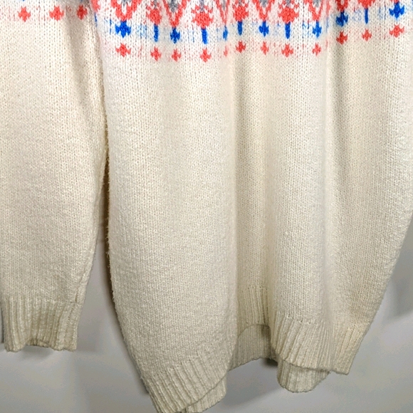 Aerie Fair Isle Nordic Knit Tunic pattern Sweater - Picture 9 of 13